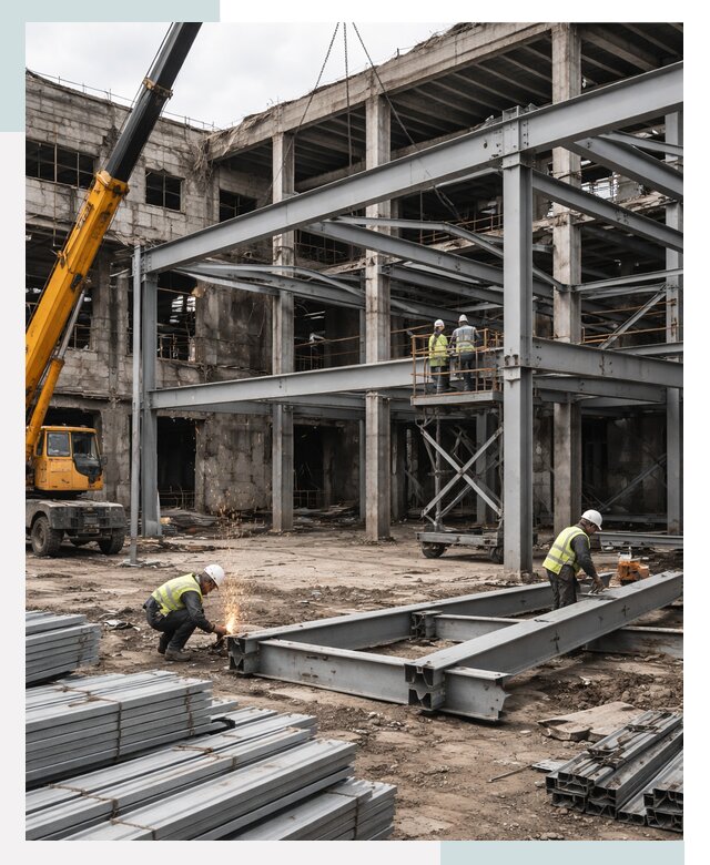 Реконструкция металлокаркасных зданий в Отрадном от 380450р.|СтальСтрой